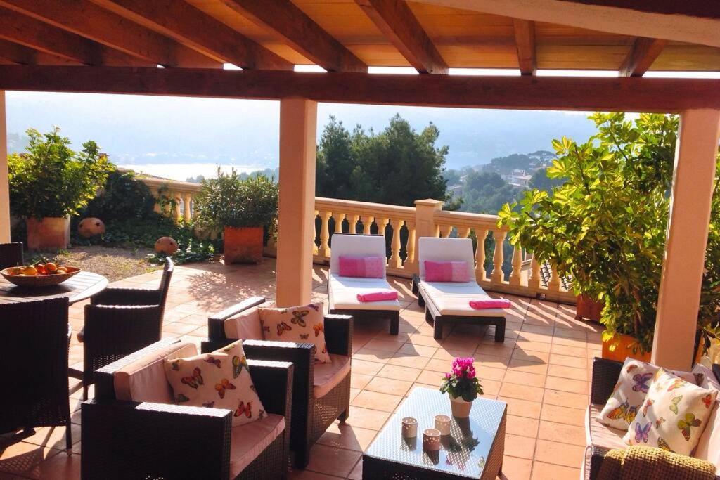 Apartamento gran terraza privada y vistas al mar Puerto de Sóller Exterior foto
